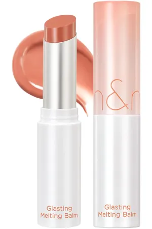 Glasting Melting Balm - High-Shine, Hydrating Tinted Lip Balm - Buildable Gloss & Vegan Formula - Korean Glossy Lip Balm with Shea Butter 0.12 oz (#01 Coco Nude)