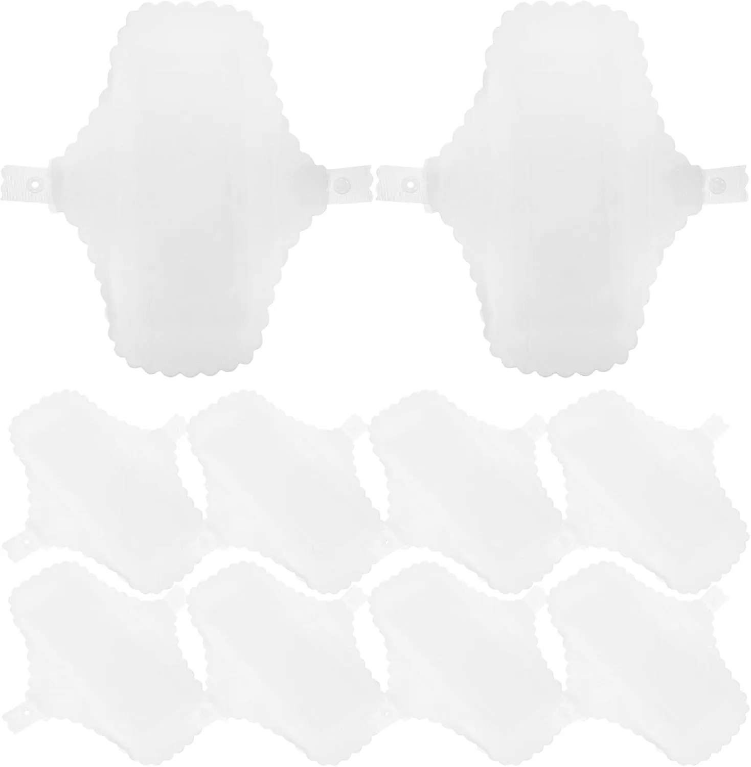 GLEAVI 10Pcs Reusable Cotton Menstrual Pads - Washable Sanitary Napkins for Women, Ultra-Thin Leak-Proof Period Pads, Comfortable and Sustainable, 6.69x5.11in