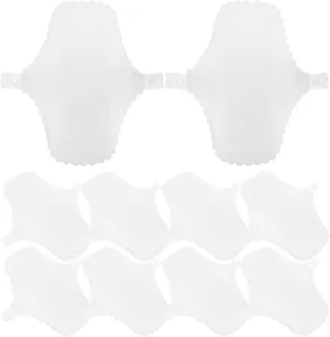 GLEAVI 10Pcs Reusable Cotton Menstrual Pads - Washable Sanitary Napkins for Women, Ultra-Thin Leak-Proof Period Pads, Comfortable and Sustainable, 6.69x5.11in