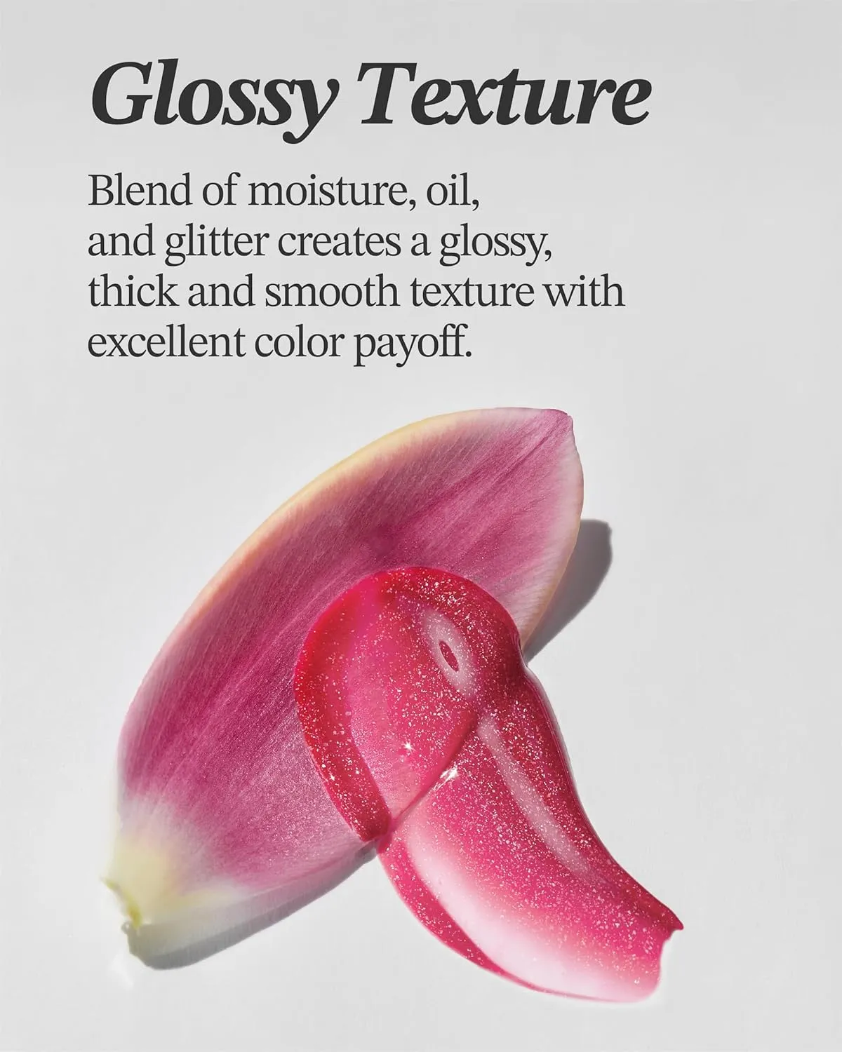 Glint Tint Glosser (Smoky Peony, 0.09oz) - Hydartions, Moisturizing Plumping Lip Gloss with Radiant Shine, Long Lasting, Korean Skin Care.