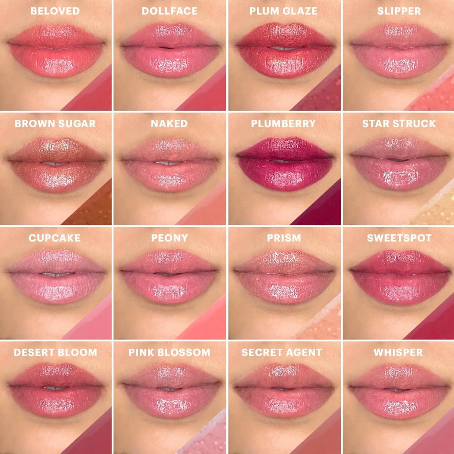 Glo Skin Beauty Lip Gloss | Color and Shine with Lip Nourishing Ingredients, without Stickiness, (Plum Glaze)