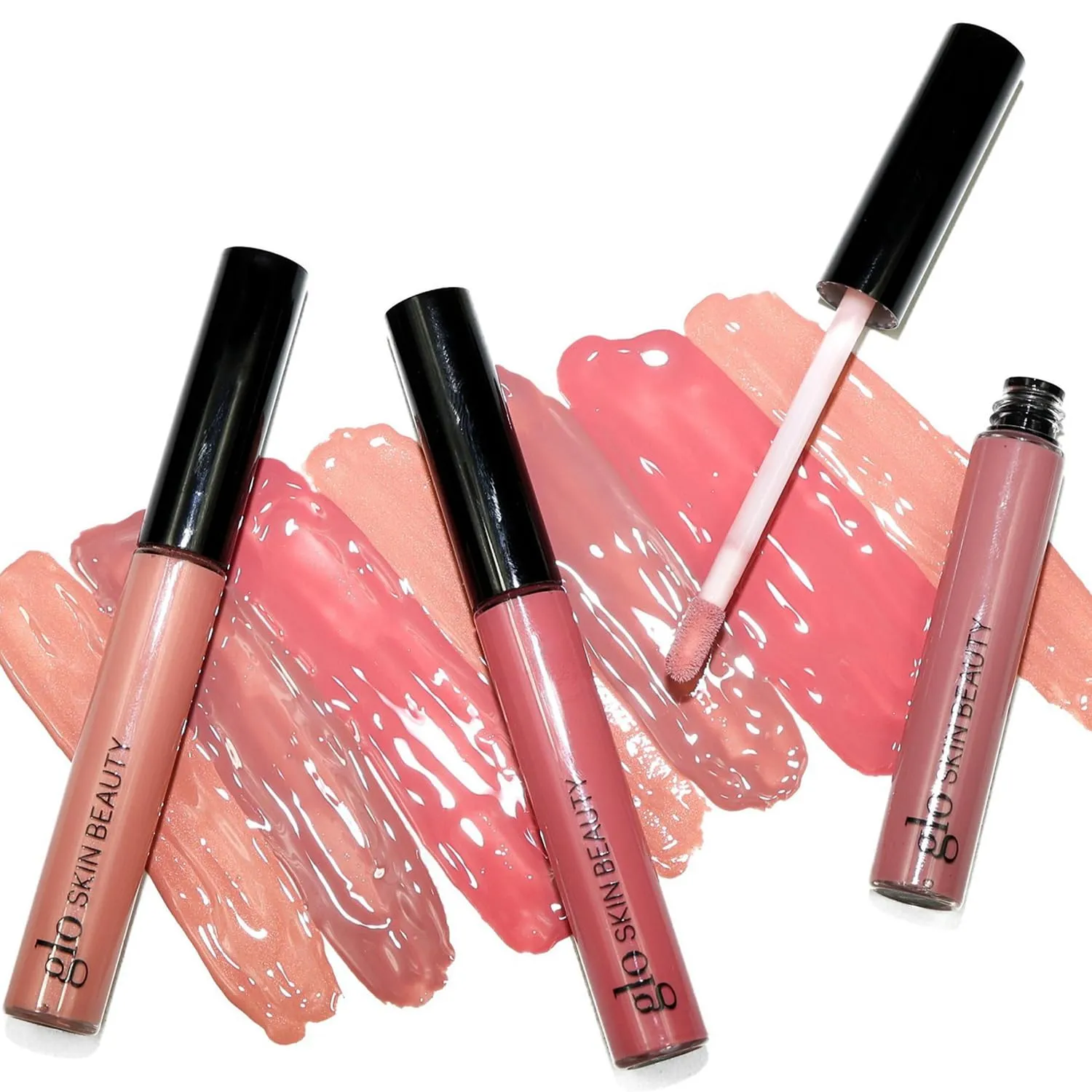 Glo Skin Beauty Lip Gloss | Color and Shine with Lip Nourishing Ingredients, without Stickiness, (Plum Glaze)