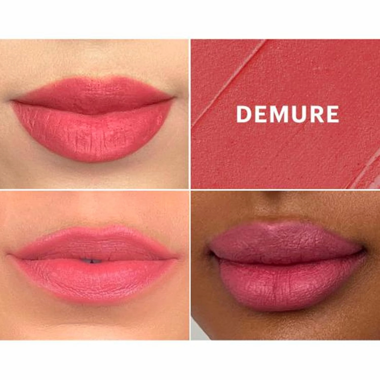Glo Skin Beauty Suede Matte Lip Crayon (Demure) - Longwearing Formula Stays On All Day, With Conditioning Shea Butter   Mango Seed Oil for a Velvety Smooth Finish