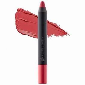 Glo Skin Beauty Suede Matte Lip Crayon (Demure) - Longwearing Formula Stays On All Day, With Conditioning Shea Butter   Mango Seed Oil for a Velvety Smooth Finish