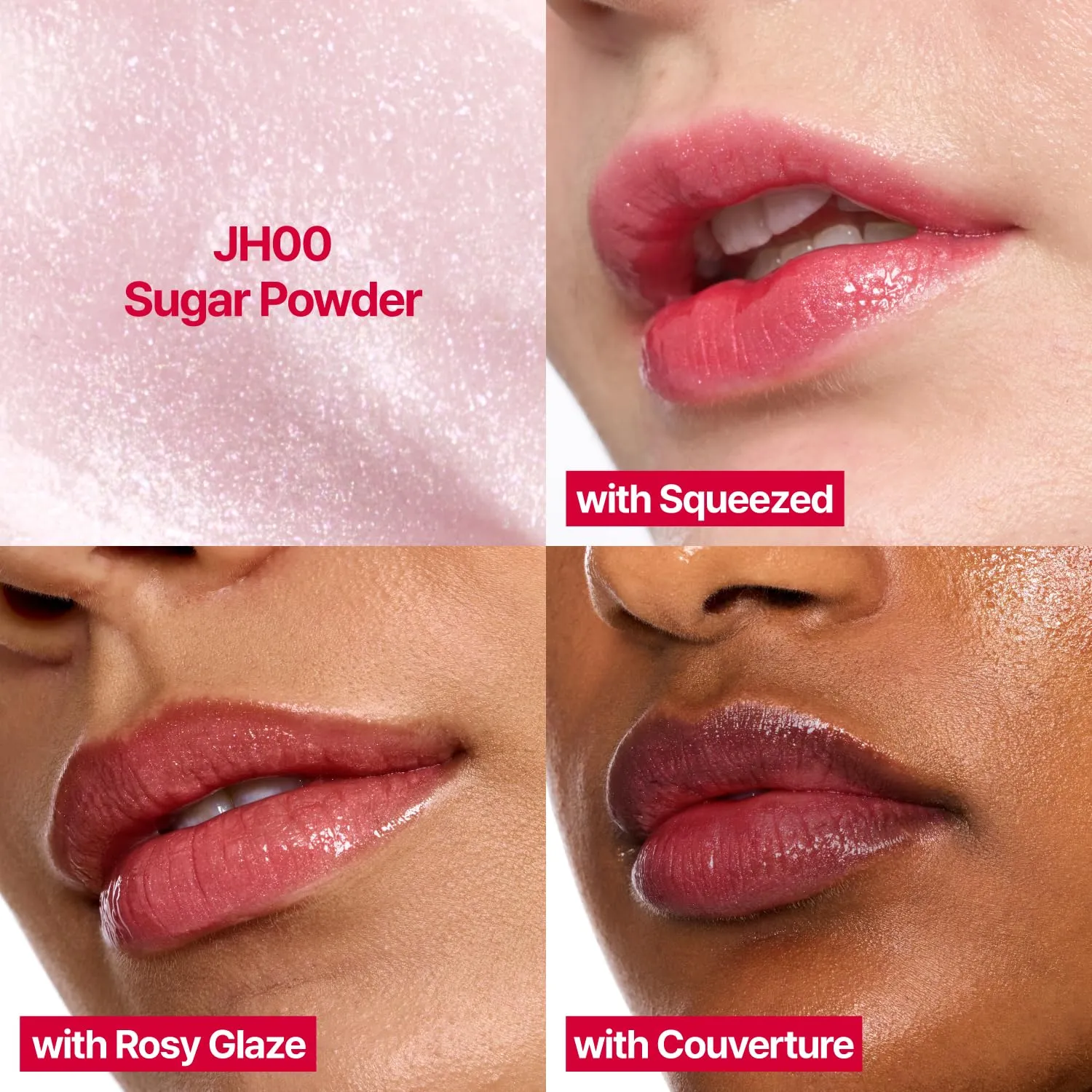 Glowy Jelly Pot | Dewy Jelly Lip & Blush, Shimmer Glow Jelly Balm, Dewy Buildable Finish – Sugar Powder (Shimmer Balm) | 0.14 oz