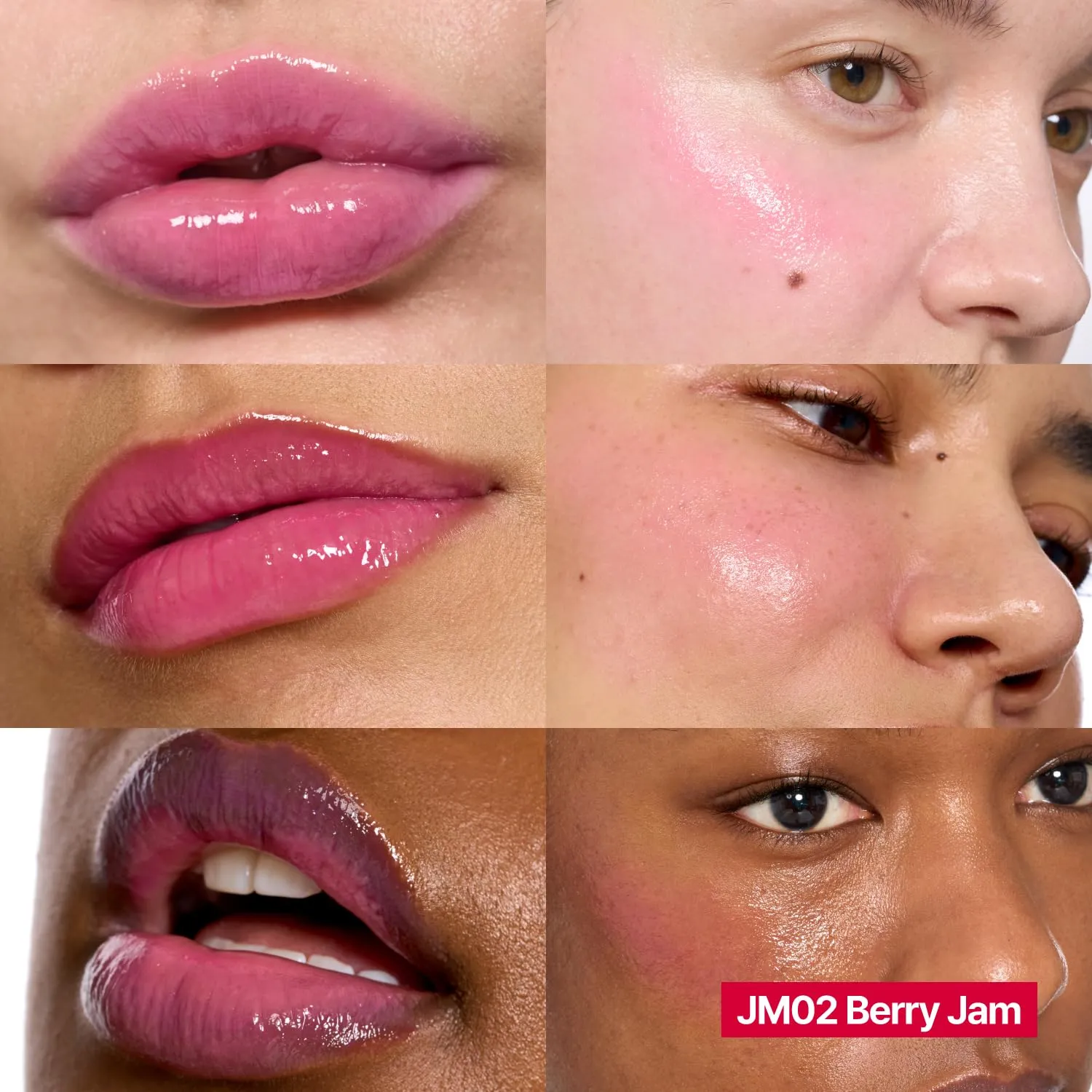 Glowy Jelly Pot   Keychain SET | Dewy Jelly Lip & Blush Color, Tinted Glow Jelly Balm, Dewy Buildable Finish – Berry Jam (Peony Pink) | 0.14 oz