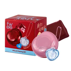 Glowy Jelly Pot   Keychain SET | Dewy Jelly Lip & Blush Color, Tinted Glow Jelly Balm, Dewy Buildable Finish – Couverture(Berry Choco) | 0.14 oz
