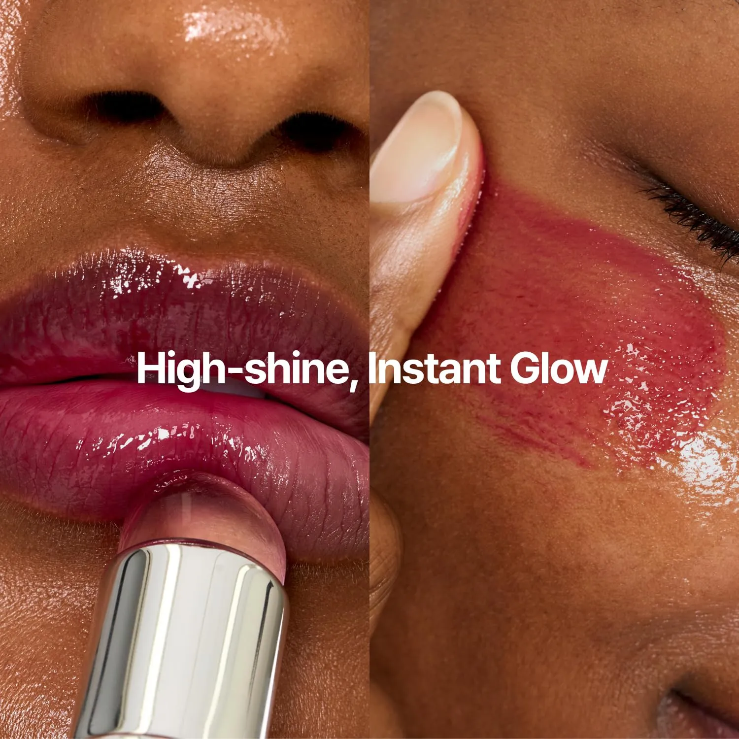 Glowy Jelly Pot   Keychain SET | Dewy Jelly Lip & Blush Color, Tinted Glow Jelly Balm, Dewy Buildable Finish – Juicy Punch (Vivid Rose) | 0.14 oz