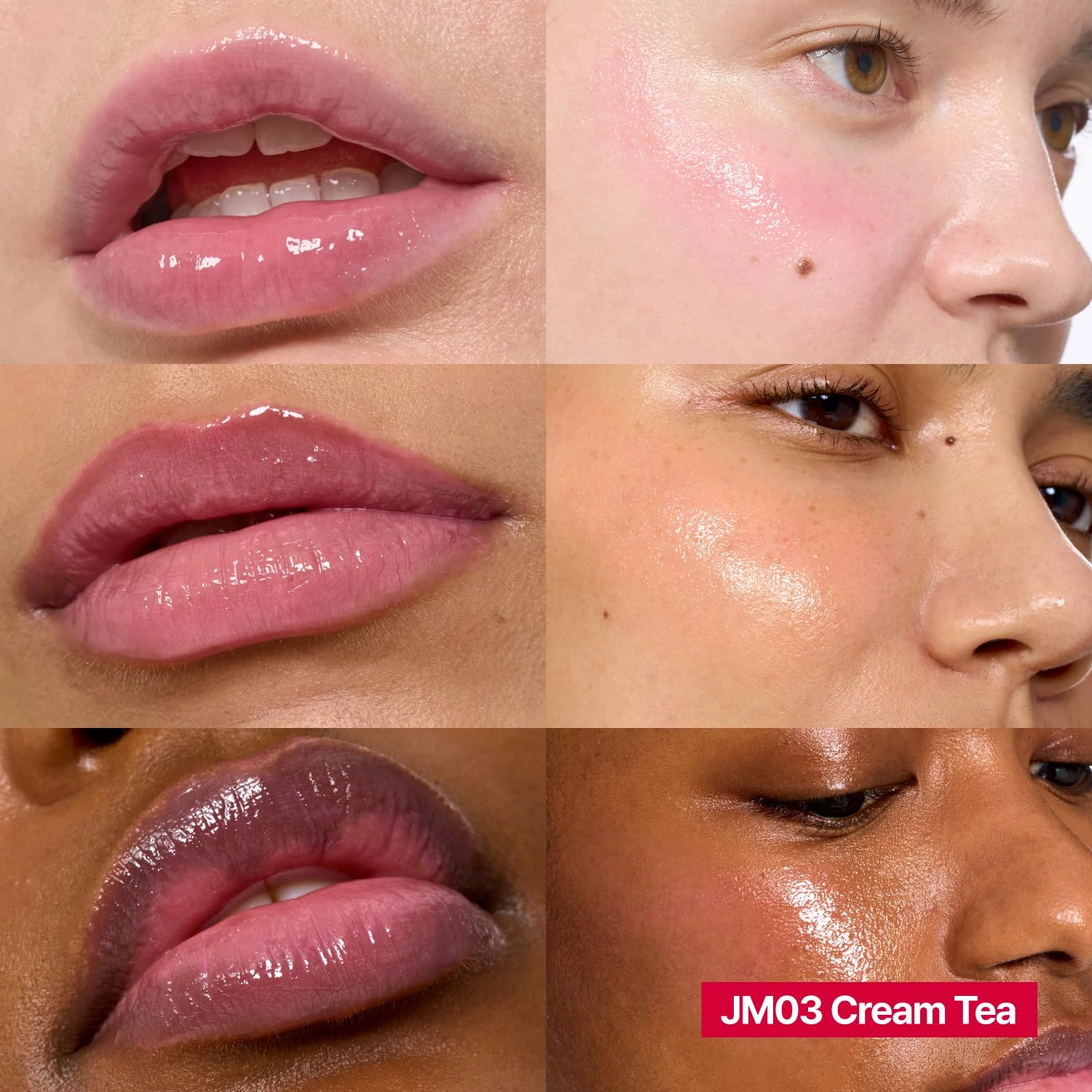 Glowy Jelly Pot | Dewy Jelly Lip & Blush Color, Tinted Glow Balm, Dewy Buildable Finish – Cream Tea (Muted Mauve) | 0.14 oz
