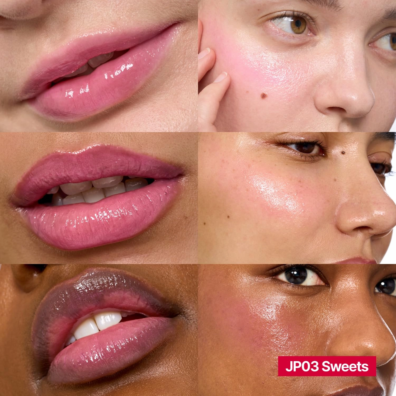 Glowy Jelly Pot | Dewy Jelly Lip & Blush Color, Tinted Glow Balm, Dewy Buildable Finish – Sweets (Bubblegum Pink) | 0.14 oz