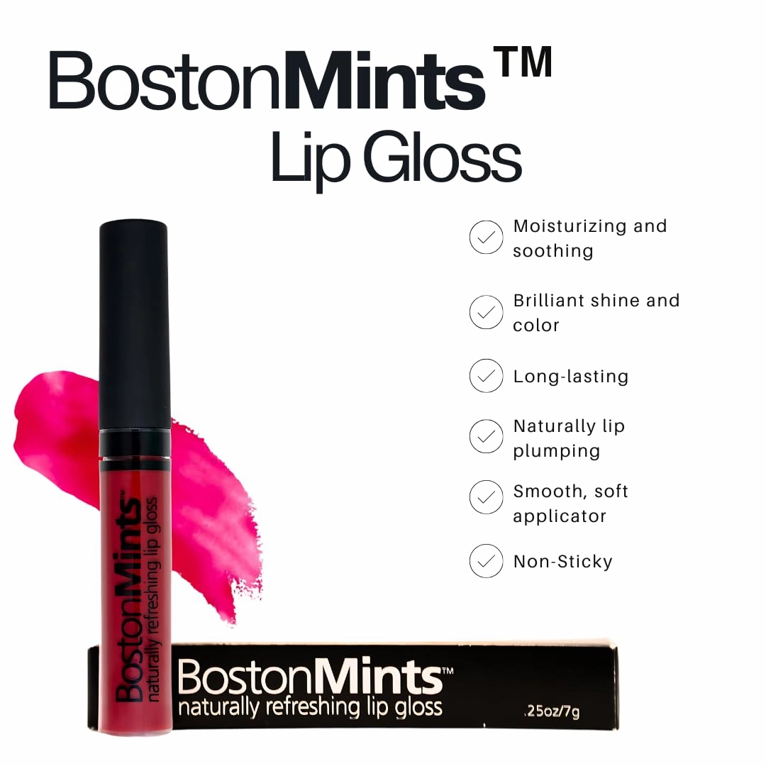 Go Sox! Lip Gloss (.25oz) -Vegan, gluten-free, cruelty-free formula with Aloe, Vitamins C & E, and a refreshing hint of spearmint extract for soft and hydrated lips.