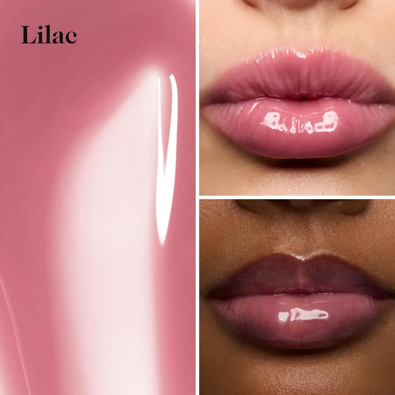 goop Beauty Hydra-Barrier Gel Gloss | Hydrating Lip Gloss to Moisturize & Plump Lips | Hyaluronic Acid & Vitamin E | Lilac - Sheer Amethyst | 0.13 oz