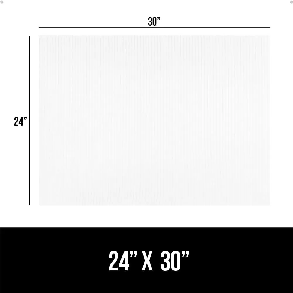 GORILLA GRIP DuraGuard Shelf Liner, 24x30 Non-Adhesive Cabinet Liners for Kitchen Drawers, Shelves, Refrigerator, Pantry Storage, Bathroom Closet, Durable Waterproof BPA Free Ribbed Plastic, Clear