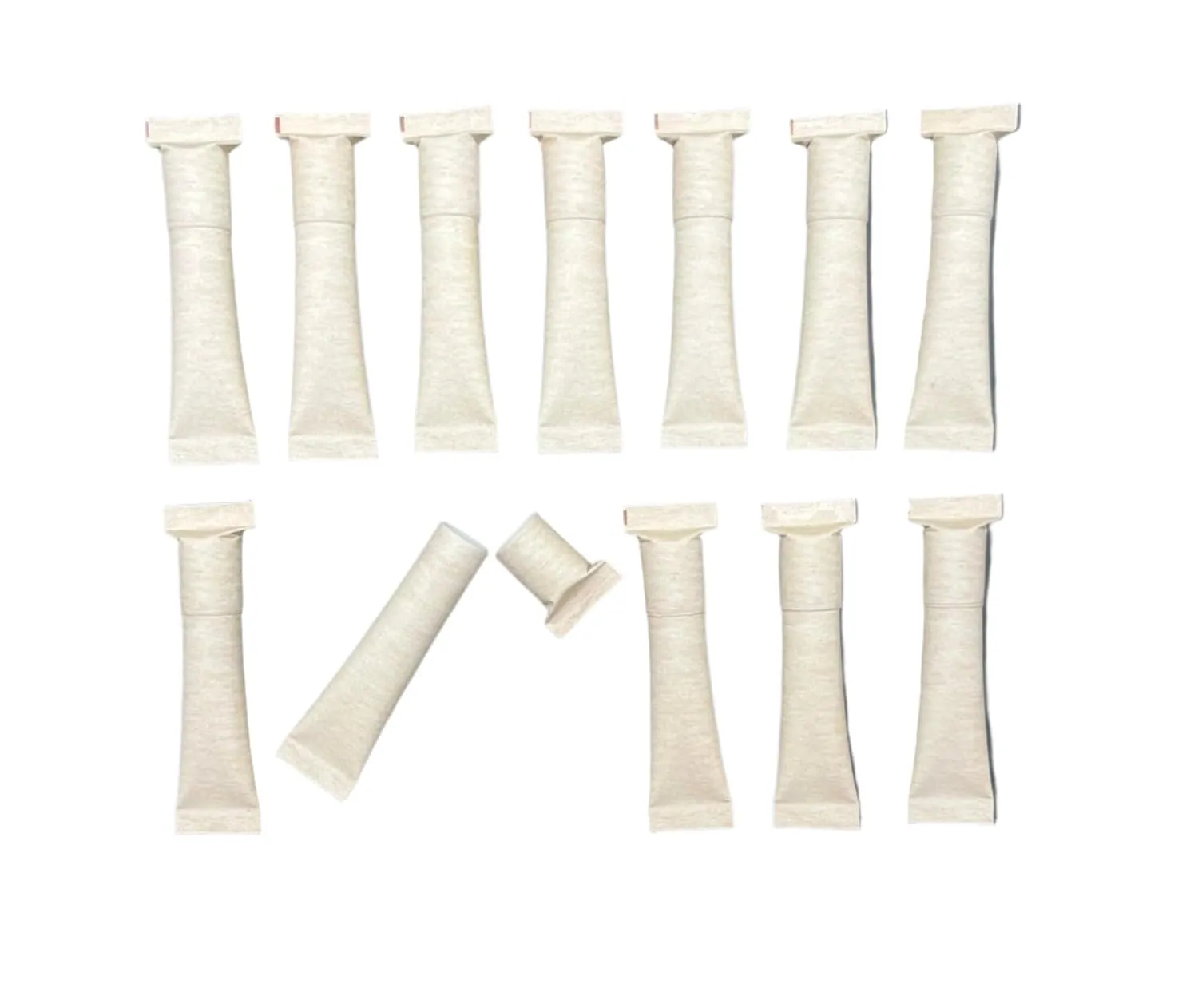 GreenWay 0.21oz/6g Squeeze-Up Eco Paper Lip Balm Tubes - 100% Compostable Empty Lip Gloss Tubes - Pack of 12 DIY Cosmetic Containers - BPA-free Post-Consumer Waste Paper with Oil-Resistant Lining