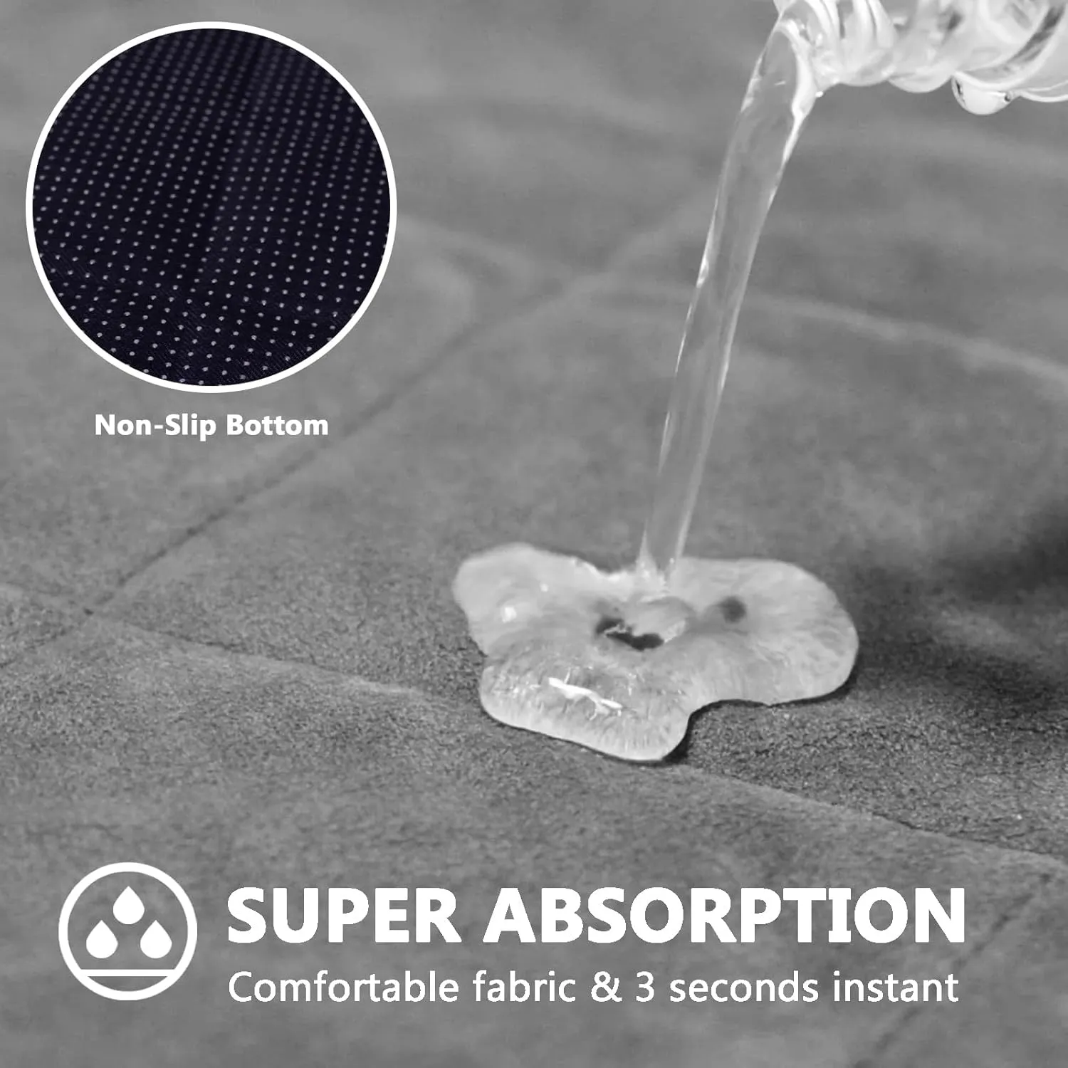Guinea Pig Bedding, Fleece Cage Liner, Midwest 49x24 in 2Pack, Super Absorbent & Odor Control & Waterproof & Reusable Washable Guinea Pig Liner, Pee Pad Mat for Small Animal, Rabbit, Bunny
