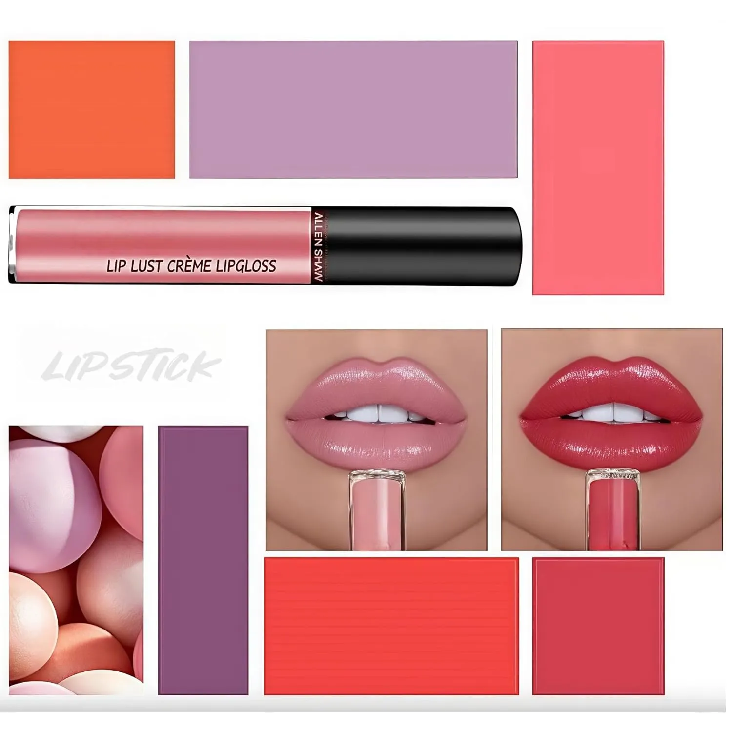 Hailnrothwad Lipstick, 2025 New Lip Plumper Gloss, 12 Colors Cream Texture Lipstick Waterproof, Non-Fading, Non-Stick to Cup, Long-Lasting Moisturizing. (A11#)