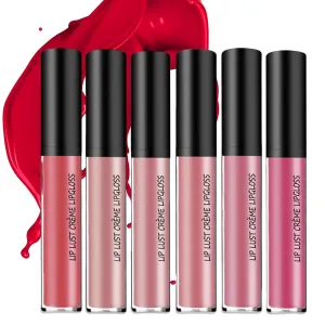 Hailnrothwad Lipstick, Hailnrothwad Lip Gloss, Hailnrothwad 12 Colors Cream Texture Lipstick, Non-stick to Cup, Non-fading, Long-Lasting Moisturizing (01#-06#)
