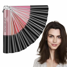 Hailnrothwad Lipstick, 12 Colors Cream Texture Lipstick, Moisturizing Non-Drying Lip Glaze, Long-Lasting Lip Plumper Gloss (1 set 12pcs)