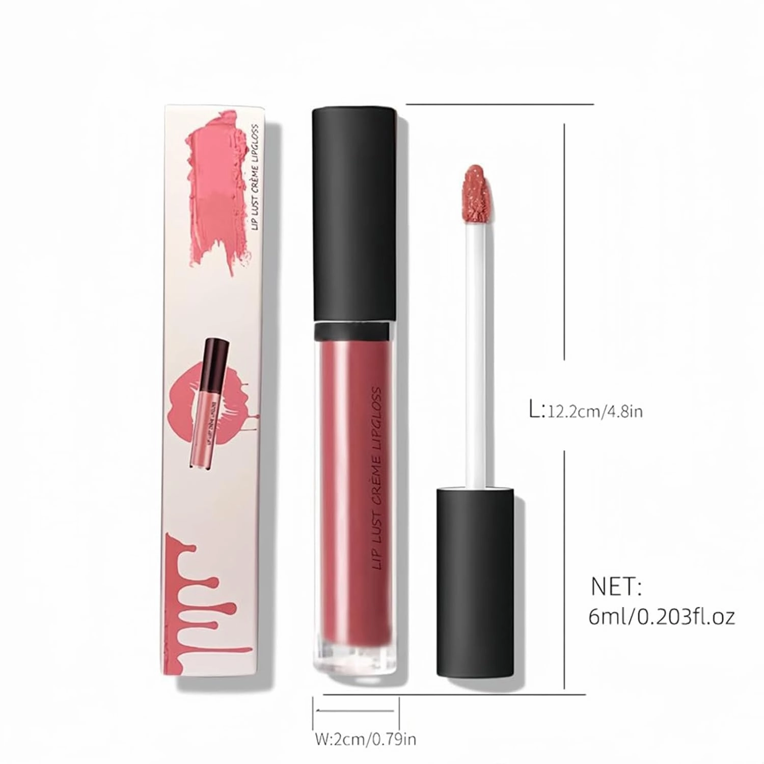 Hailnrothwad Lipstick, Hailnrothwad Lip Gloss, 12 Colors Cream Texture Lipstick, 2025 New Lip Plumper Gloss, Waterproof, Non-stick to Cup, Non-fading, Long-Lasting Moisturizing (A10)