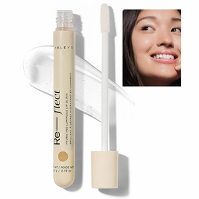 HALEYS Hydrating Luminous Lip Gloss (Cosmos), Re-flect and hydrate, nourish, non-sticky, weightless, Phenoxyethanol-free, peppermint oil-infused, Vegan and Cruelty-free