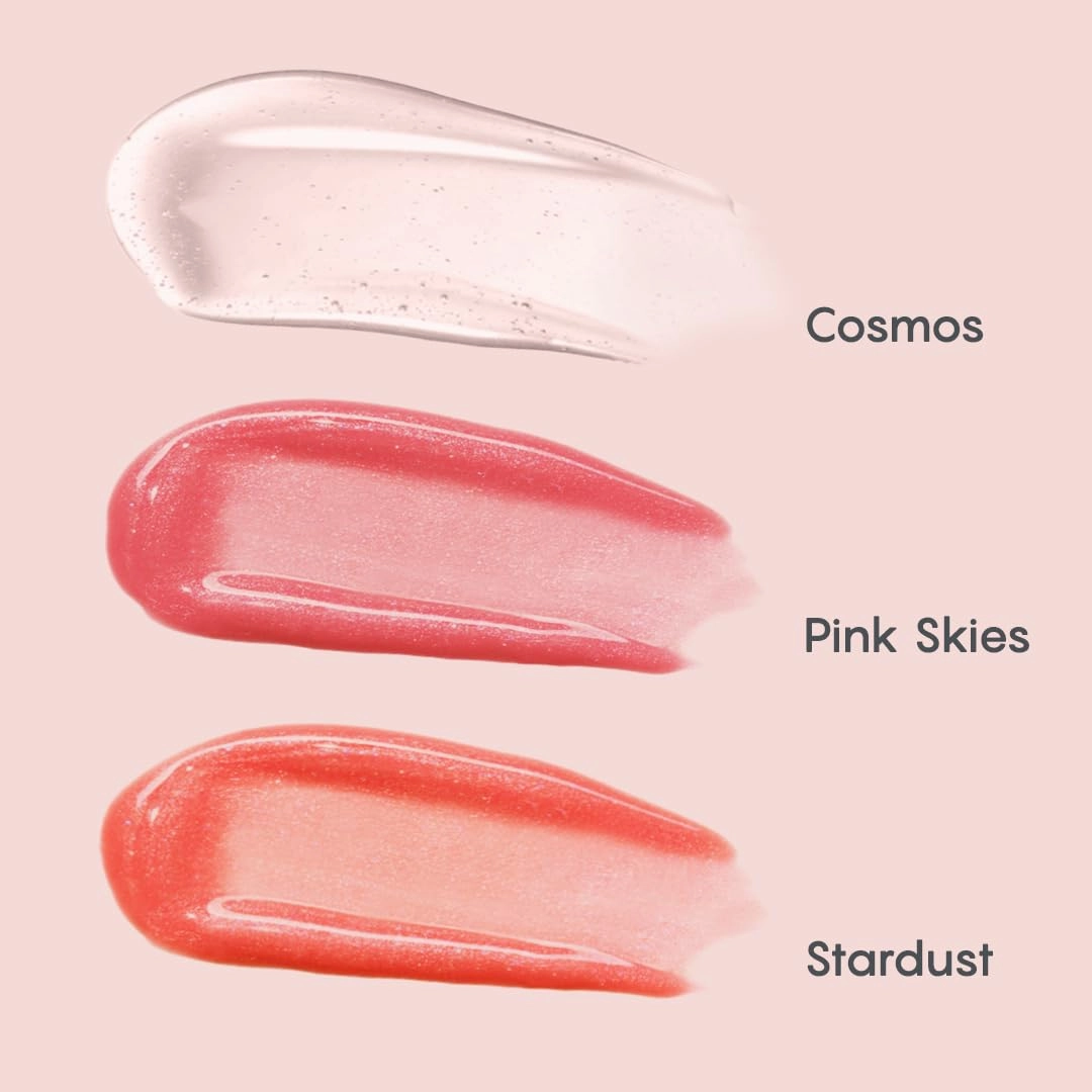 HALEYS Hydrating Luminous Lip Gloss (Stardust), Re-flect and hydrate, nourish, non-sticky, weightless, Phenoxyethanol-free, peppermint oil-infused, Vegan and Cruelty-free