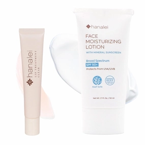 Hanalei Cruelty-Free Lip Treatment & Face Moisturizer with SPF 50 , Kukui Oil, Shea Butter, Mineral Sunscreen, Vegan, Fragrance-Free