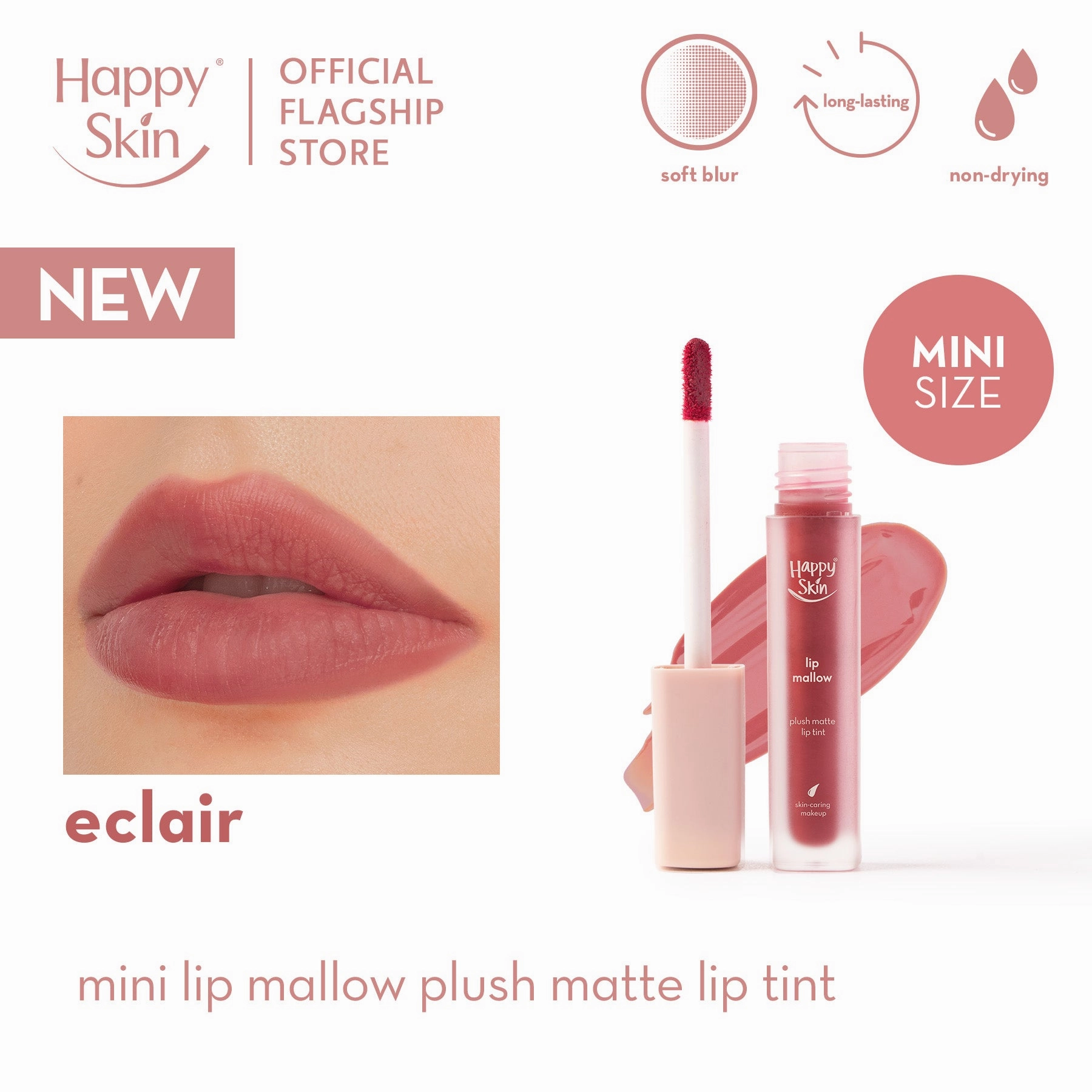 Happy Skin Mini Lip Mallow Plush Matte Lip Tint