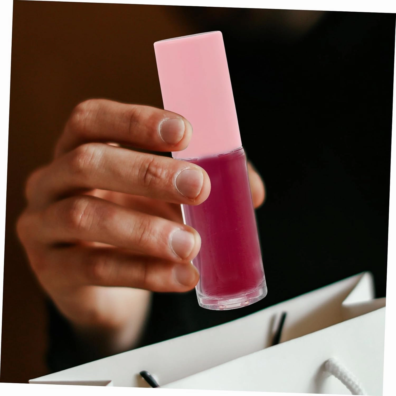 Hemoton Safe Material 15pcs Empty Lip Gloss Containers Wands Refillable Lip Gloss Tubes