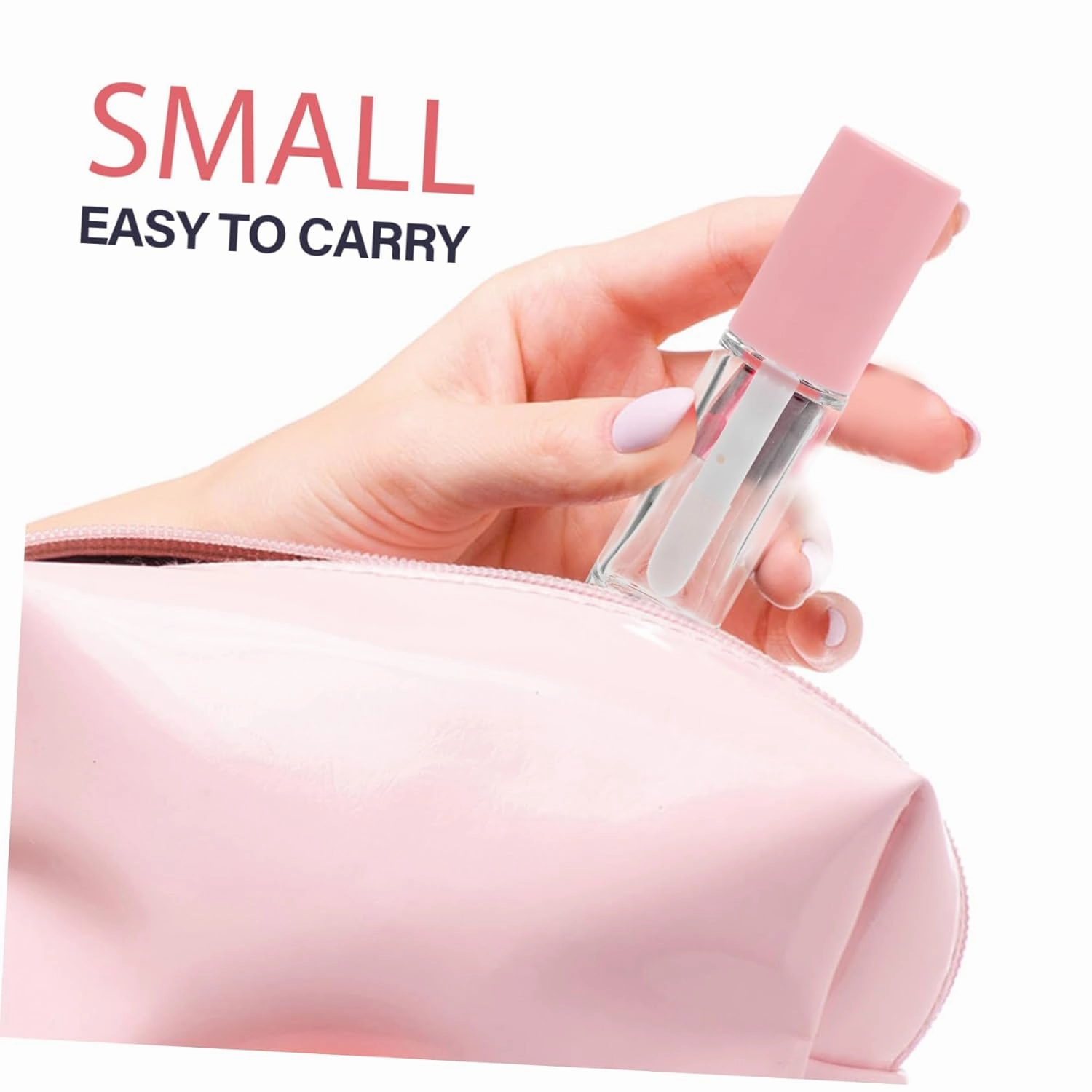 Hemoton Safe Material 15pcs Empty Lip Gloss Containers Wands Refillable Lip Gloss Tubes