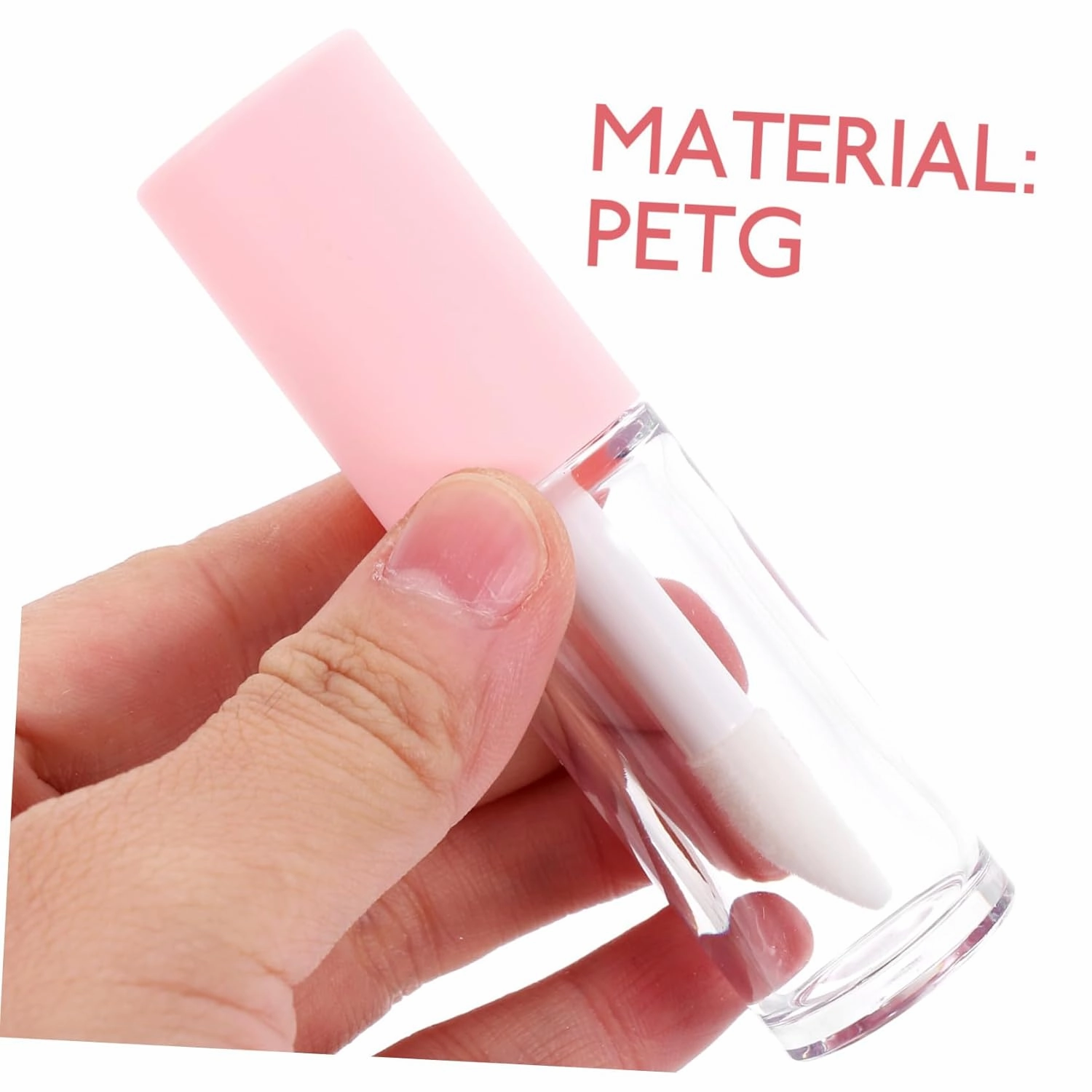 Hemoton Safe Material 15pcs Empty Lip Gloss Containers Wands Refillable Lip Gloss Tubes