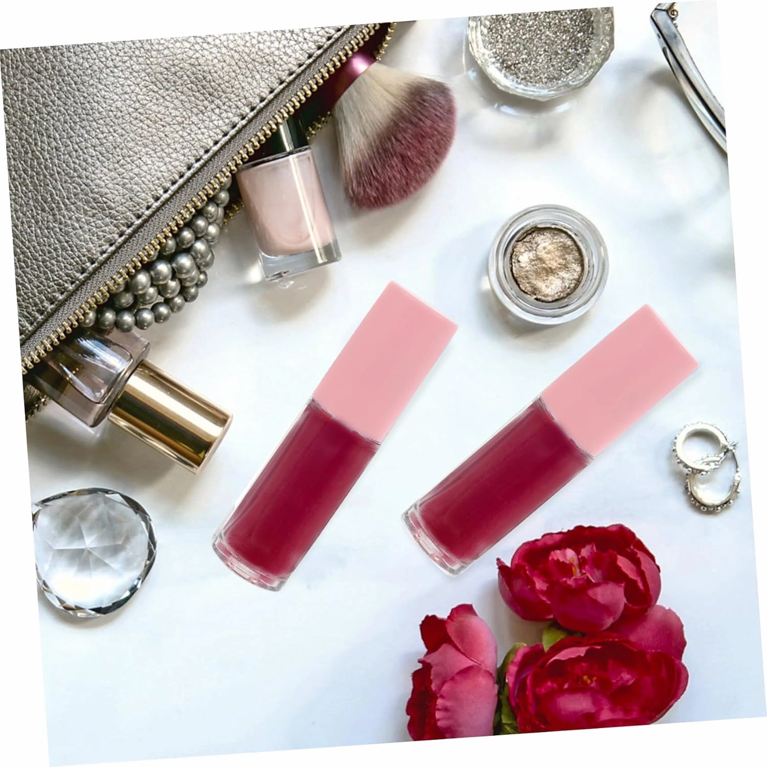 Hemoton Safe Material 15pcs Empty Lip Gloss Containers Wands Refillable Lip Gloss Tubes