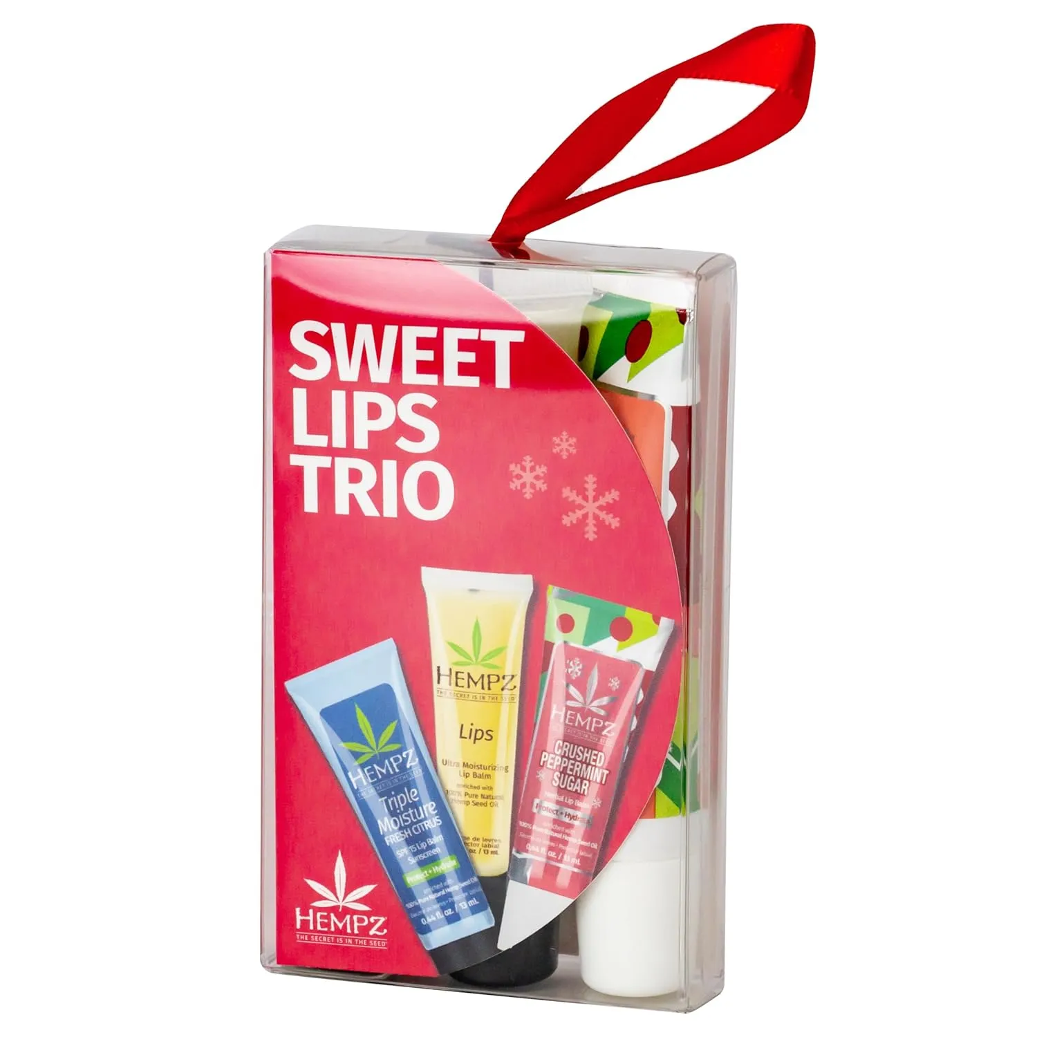 Hempz Sweet Lips Trio, 3 Lip Balms, Holiday Gift for Men or Women, Stocking Stuffer