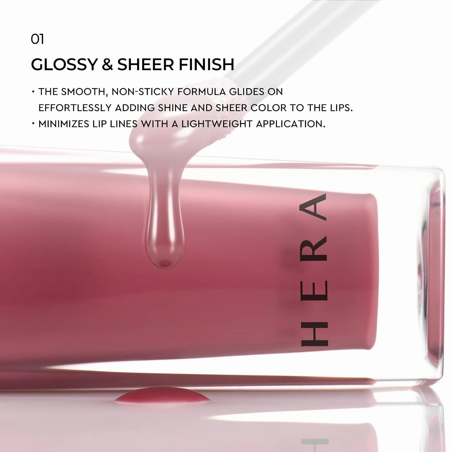HERA Sensual Nude Lip Gloss #380 CHERISH | Volumizing Sheer & Glossy Finish, Non-sticky, Moisturizing and Hydrating, Korean Makeup, 0.17 oz. (5g)