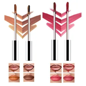 HESBITEUL 4-Color Longwear Lip Stain: Non-Sticky Formula - Transfer Proof Makeup for Women's Casual Formal Occasions