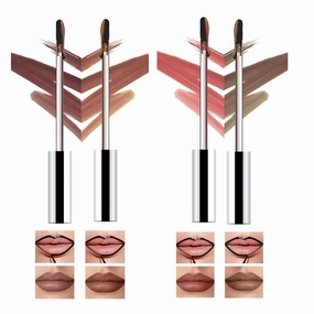 HESBITEUL 4-Piece Long Lasting Lip Stain: 4 Curated Colors with Botanical Extracts - Cruelty-Free Makeup for Trendy Women's Outfits