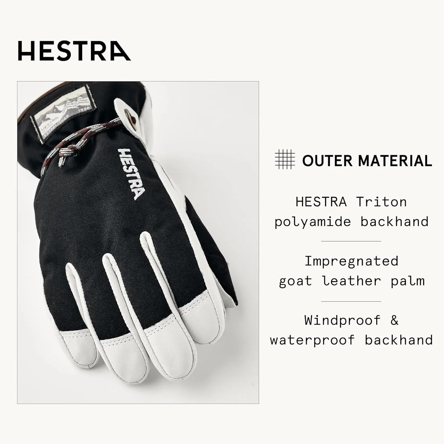 Hestra Unisex Wakayama Jr 5-Finger Glove, (Youth 3-7yrs) Insulated, Waterproof Alpine Ski & Snowboarding Gloves, Boys & Girls
