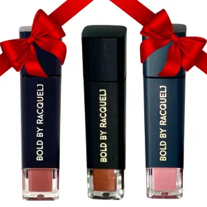 Highly Pigmented Lip Gloss - With Vitamin E & Jojoba Oil, Gifts for Mom & Her - Pack of 3 Lip Gloss (Cutie Nudi, Goodie, Silky Becca)