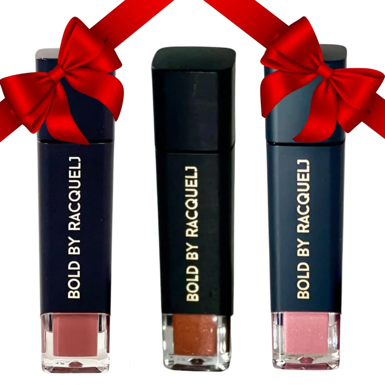 Highly Pigmented Lip Gloss - With Vitamin E & Jojoba Oil, Gifts for Mom & Her - Pack of 3 Lip Gloss (Cutie Nudi, Goodie, Silky Becca)