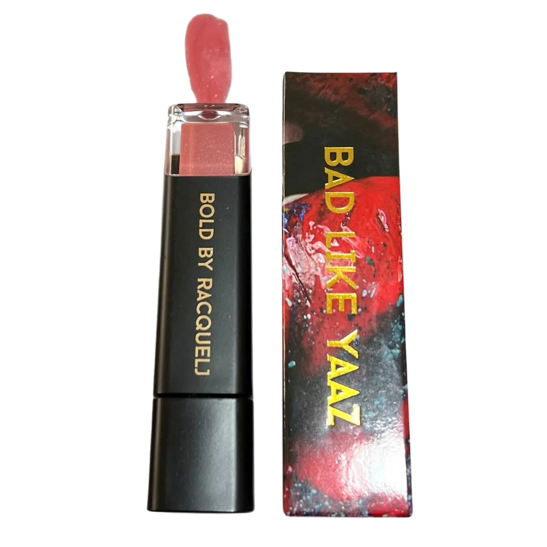Highly Pigmented Soft Pink Lip Gloss | Ultra Hi Beam Gloss Effect, Hydrating, Non-Sticky, Long Lasting, Shimmery Finish, Cruelty Free - Bad Like Yaaz Collection (Silky Becca)