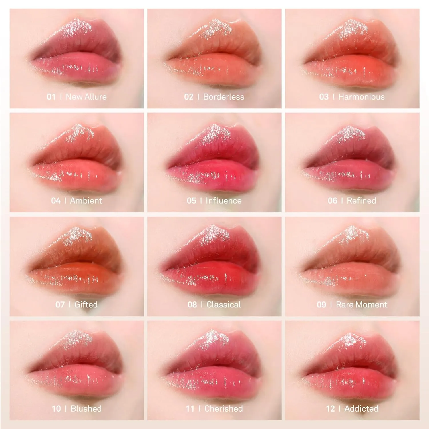 HINCE Mood Enhancer Water Liquid Glow - Non-Sticky & Waterproof Lip Stain for Women - Long Wearing Lip Gloss for Natural and Glass Glow - Moisturizing Liquid Makeup, 0.16 fl.oz. (CHERISHED)
