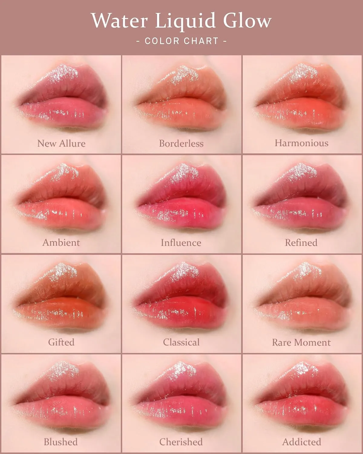 HINCE Mood Enhancer Water Liquid Glow - Non-Sticky & Waterproof Lip Stain for Women - Long Wearing Lip Gloss for Natural and Glass Glow - Moisturizing Liquid Makeup, 0.16 fl.oz. (REFINED)