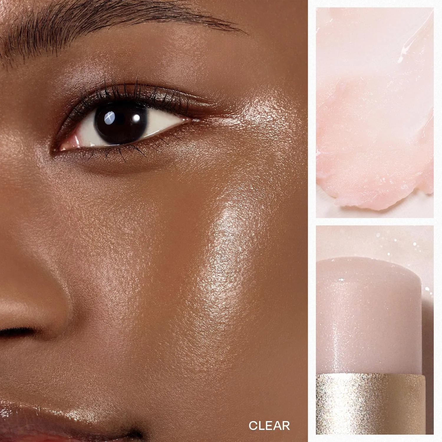 hince True Dimension Radiance Balm 10g - Shimmer Glow Face Highlighter Stick, Translucent Colors, Cream Blush Stick, Glass Skin in a Balm, Korean Beauty, Natural Makeup (CLEAR, TP001)