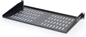 Home Rack Shelf - Universal Cantilever Vented 1U Rack Tray for 19” Server Racks or Cabinets – Cold Rolled Steel for Network and AV Equipment by SimpleCord