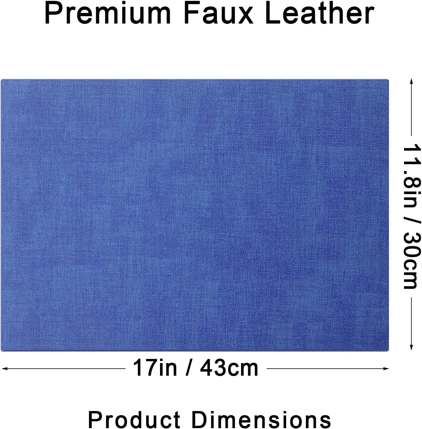 homing Faux Leather Heat Resistant Placemats Set of 6 – Waterproof Wipeable Dining PU Place Mats for Indoor & Outdoor, Easy to Clean - Sea Blue