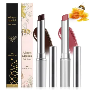 Honey noir - Black Honey Lipstick for Women, Natural Glossy Pink Lips Balm, Nourishing and Hydrating Lip Gloss for All Skin Tones (black pink, 2)