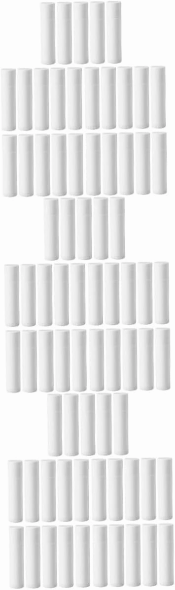 Housoutil 75 Pcs Lip Balm Base Tube Diy In Bulk Tubes for Lip Lipstick Containers Empty Bulk Clear Lipstick Tubes Cosmetic Bottle Container Chopsticks White Lip Gloss