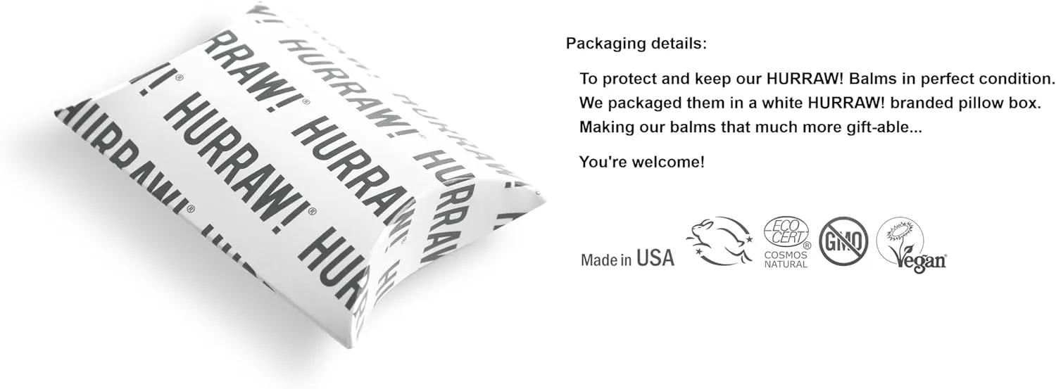 Hurraw! Banana, Apple, Pineapple Lip Balms, 3 Pack Bundle: Organic, Certified Vegan, Cruelty and Gluten Free. Non-GMO, 100% Natural. Bee, Shea, Soy & Palm Free. Made in USA