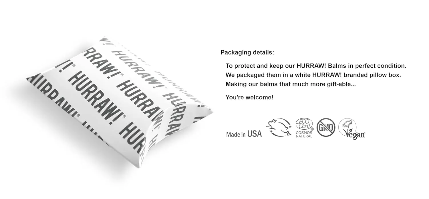 Hurraw! Black Cherry Tinted Lip Balm, 3 Pack: (Sheer Red Tint) Organic, Certified Vegan, Cruelty and Gluten Free. Non-GMO, 100% Natural Ingredients. Bee, Shea, Soy and Palm Free. Made in USA