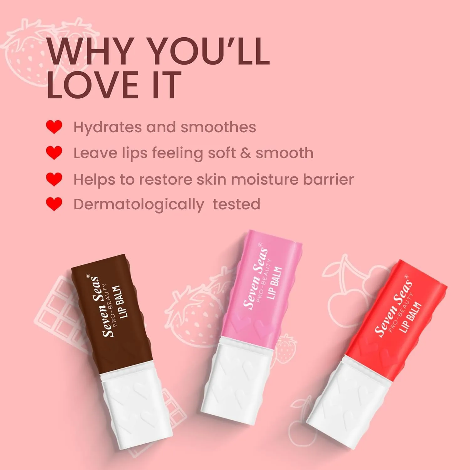 Hydra Touch Lip Balm | Keeps Lips Soft & Smooth | Non Sticky Texture | Prevents Chapped Lips | Highly Moisturising Lip Balm (3.5gm, Chocolate)