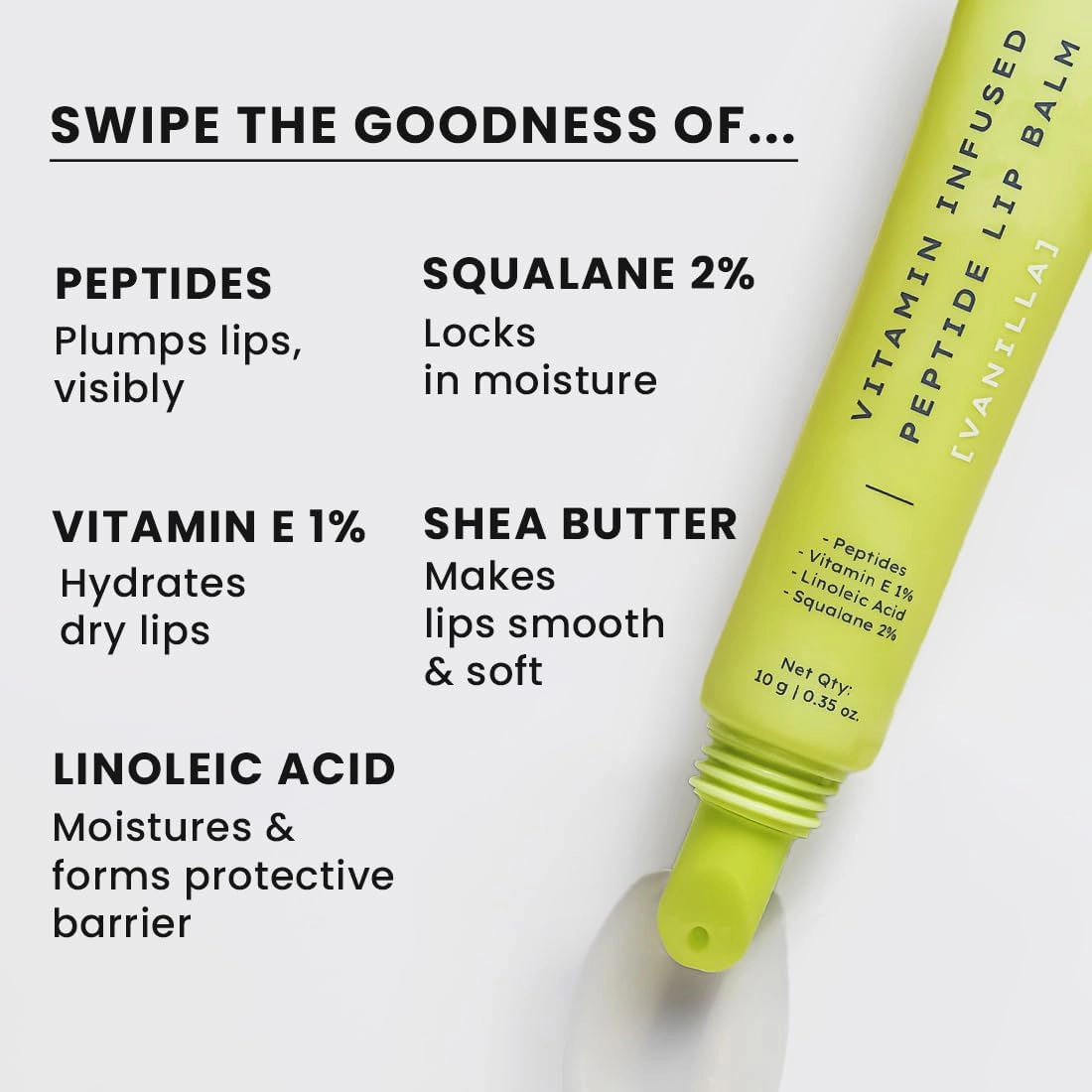 Hydrating & Moisturizing Lip Balm for Men & Women | Lip Balm for Dark Lips|Smoothen Lips & Repair Moisture Barrier|Vegan,SLS & Parabens Free |Vanilla for Dry & Chapped Lips,10 gm